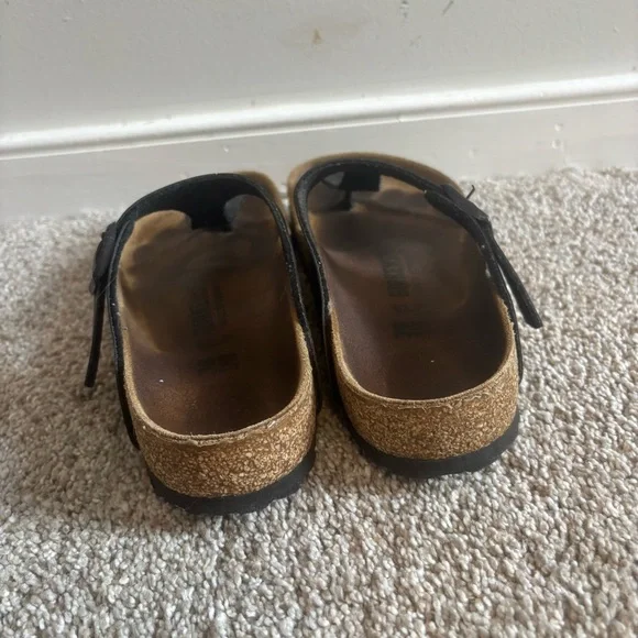 Black Birkenstock Gizeh Sandal Size 38 US 7-7.5 - Picture 2 of 7